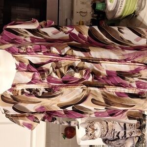 Womens Apt 9 lined cap sleeve plus size blouse 2X